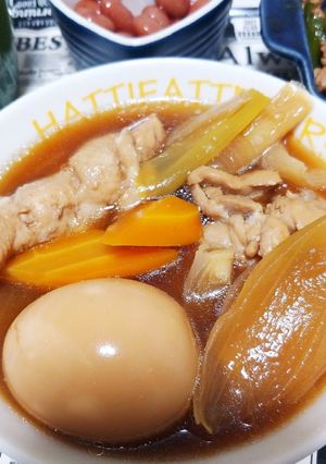 手羽元とゆで玉子・野菜のさっぱり煮！-レシピのメイン写真