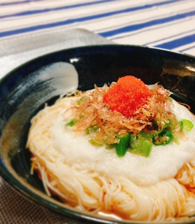 簡単!10分de冷やし明太とろろそうめん by はせけんシェフ