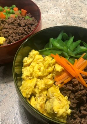 一鍋または10分でできる 甘辛そぼろ丼-レシピのメイン写真