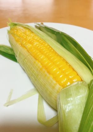 時短!簡単!皮ごとレンジ甘いとうもろこし-レシピのメイン写真
