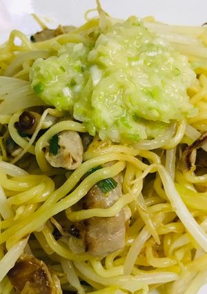 ネギ塩で食べる焼きそば!-レシピのメイン写真
