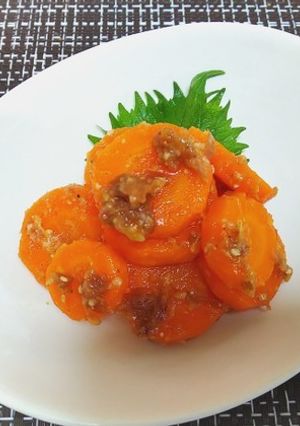 人参の梅味噌和え-レシピのメイン写真