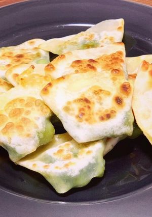 餃子の皮の枝豆チーズ　バジル風味-レシピのメイン写真