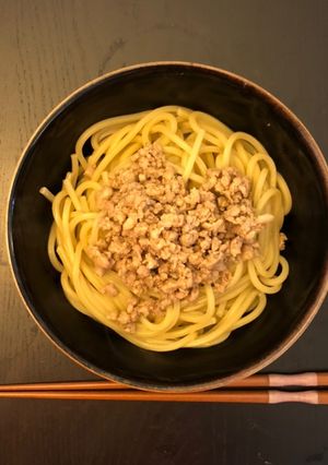 パスタで油そば-レシピのメイン写真