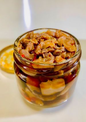 砂肝のピリ辛ぽん酢漬け136kcal-レシピのメイン写真