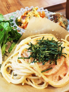 タラコパスタで朝食-レシピのメイン写真