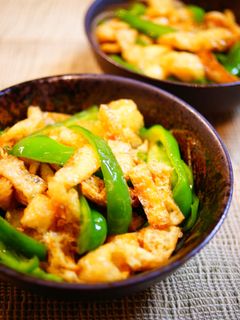 ✿ピーマンと油揚げのオイスター炒め✿-レシピのメイン写真