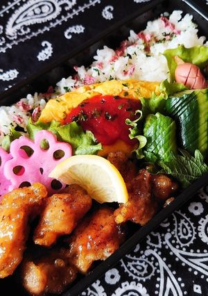 2020/715 オレンジチキン弁当-レシピのメイン写真