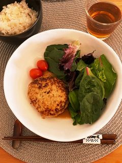 豚ひき肉で卵なしハンバーグ-レシピのメイン写真