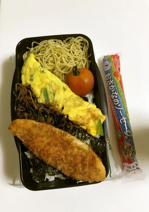 白身魚フライのり弁と魚肉ソーセージ-レシピのメイン写真