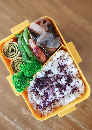ぐるぐる海苔巻き卵焼き弁当♪-レシピのメイン写真