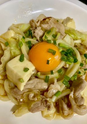 すき焼き風！焼きうどん-レシピのメイン写真