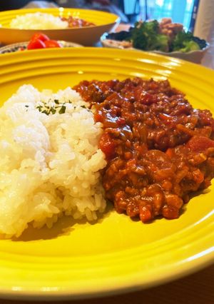 市販のカレールーでトマトドライカレー-レシピのメイン写真
