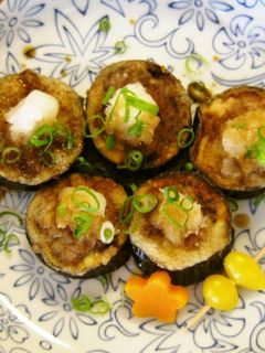 茄子の肉詰め(透析食)-レシピのメイン写真