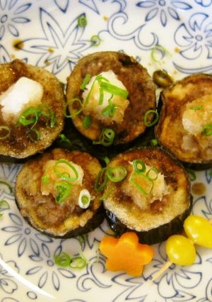 茄子の肉詰め（透析食）-レシピのメイン写真