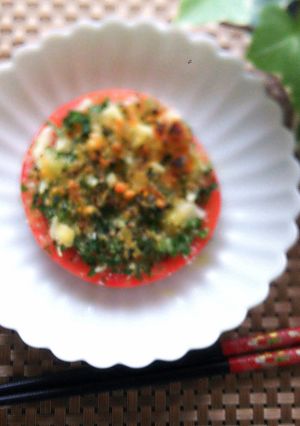 『トマトの香草パン粉焼き』-レシピのメイン写真