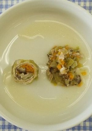 ≪離乳食９～１１か月頃≫肉のキャベツ巻-レシピのメイン写真