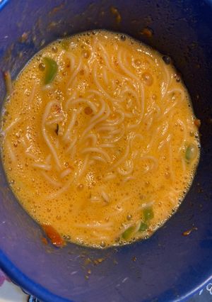 卵バターそうめん　トマト味-レシピのメイン写真