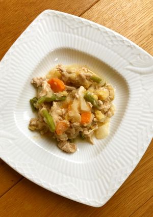 ポークビーンズ風（→カレー風味へ）-レシピのメイン写真