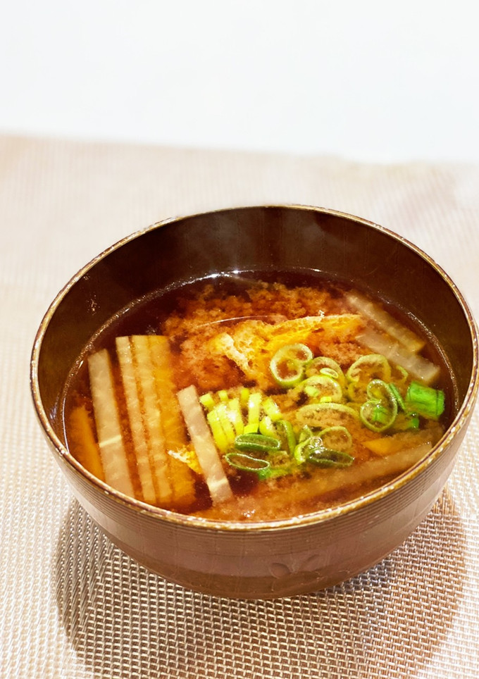 大根とじゃがいもと油揚げの味噌汁-レシピのメイン写真