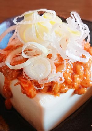 なめ茸納豆冷奴-レシピのメイン写真