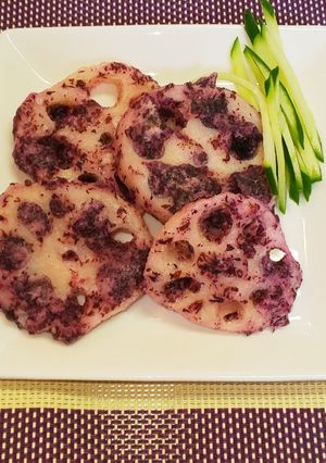 れんこんのゆかり揚げ-レシピのメイン写真