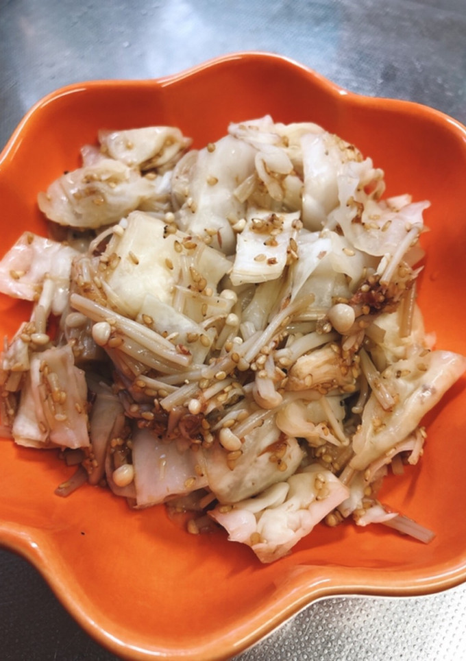 キャベツとえのきの胡麻おかか和え-レシピのメイン写真