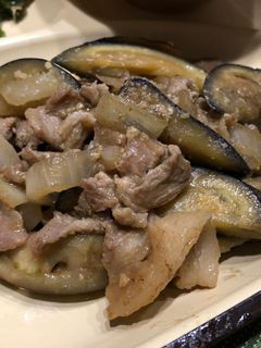 ナスと豚コマの炒め物-レシピのメイン写真
