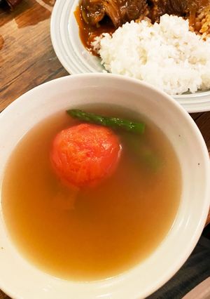 超簡単！トマト風味を活かしたスープ-レシピのメイン写真
