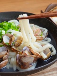 だしがうまい♪あさりうどん-レシピのメイン写真