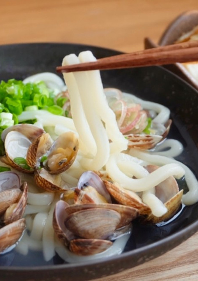 だしがうまい♪あさりうどん-レシピのメイン写真