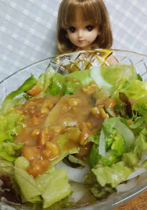 リカちゃん♡ピーナッツドレシングサラダꕤ-レシピのメイン写真