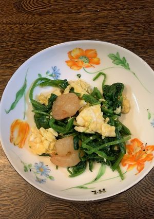 えびとほうれん草の炒め物-レシピのメイン写真