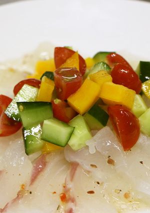 野菜たっぷり☆簡単鯛のカルパッチョ-レシピのメイン写真