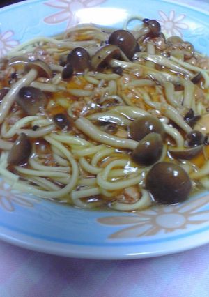 シメジと鮭の和風あんかけパスタ-レシピのメイン写真