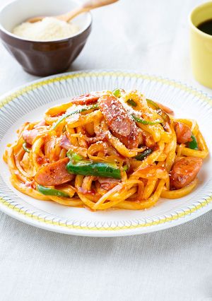 もちもち！ナポうどん-レシピのメイン写真