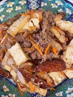 牛肉・厚揚げ・さつま揚げの焼肉のタレ炒め-レシピのメイン写真