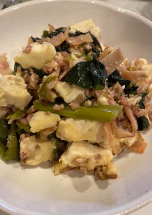 半端もので炒り豆腐-レシピのメイン写真