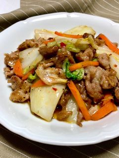 簡単♪豚肉と白菜のピリ辛中華炒め-レシピのメイン写真