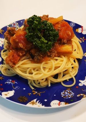 トマトとナスのミートスパゲティ-レシピのメイン写真