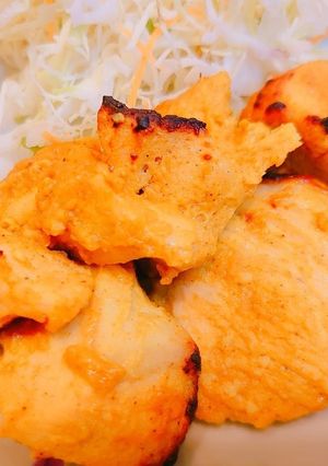 ノンオイル☆鶏むね肉のタンドリーチキン-レシピのメイン写真
