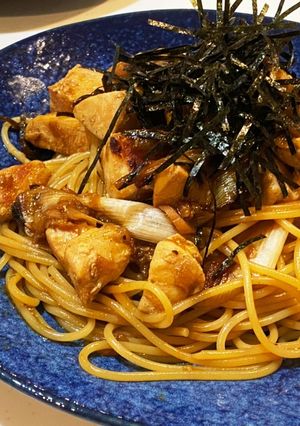 鶏肉と梅干しのパスタ-レシピのメイン写真