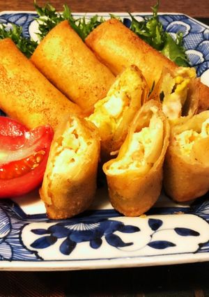 誰でも作れる✨海老アボカドのチーズ春巻き-レシピのメイン写真