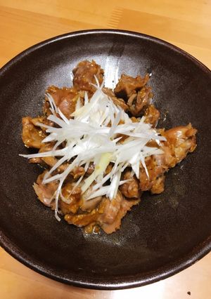 砂肝ニンニク醤油炒め-レシピのメイン写真