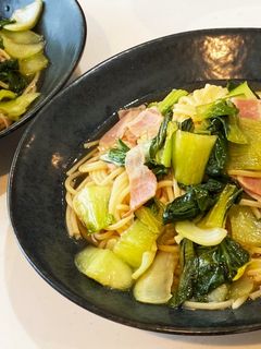 チンゲン菜の和風パスタ-レシピのメイン写真