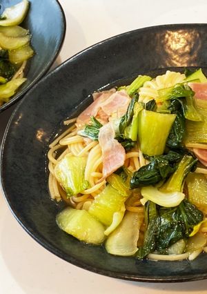 チンゲン菜の和風パスタ-レシピのメイン写真
