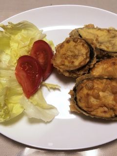 茄子の挟み揚げ (千炸茄莢 )-レシピのメイン写真