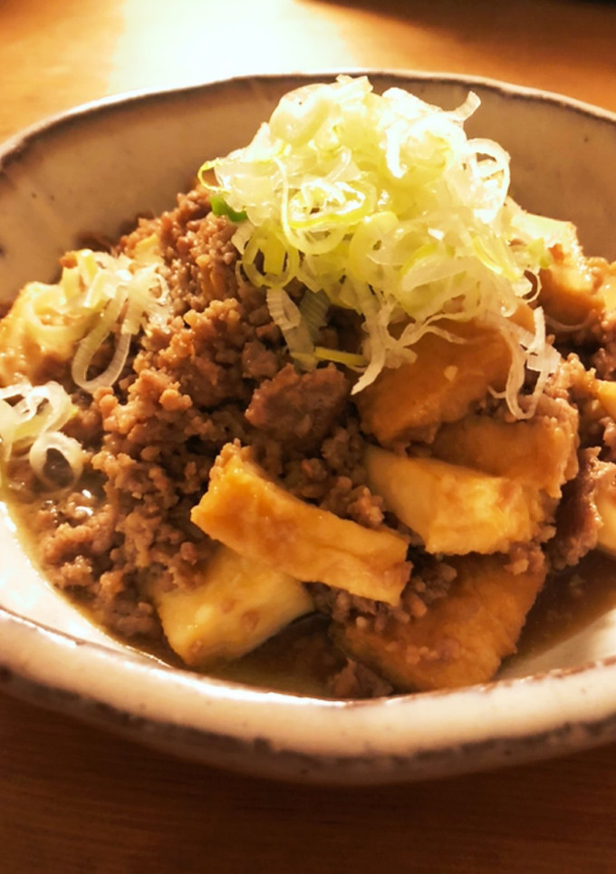 もっちりトロトロ美味しい絹厚揚げそぼろ煮-レシピのメイン写真