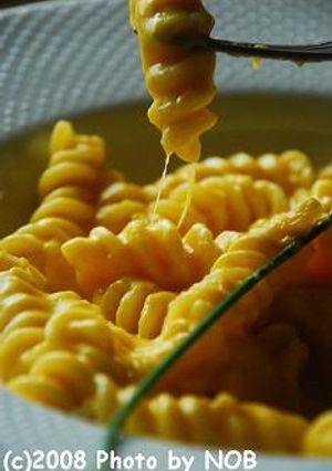モッツアレラとカボチャクリームのパスタ-レシピのメイン写真