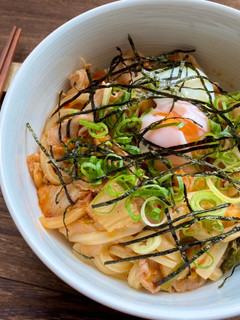 レンチンで簡単♡コク旨豚キムチうどん♡-レシピのメイン写真